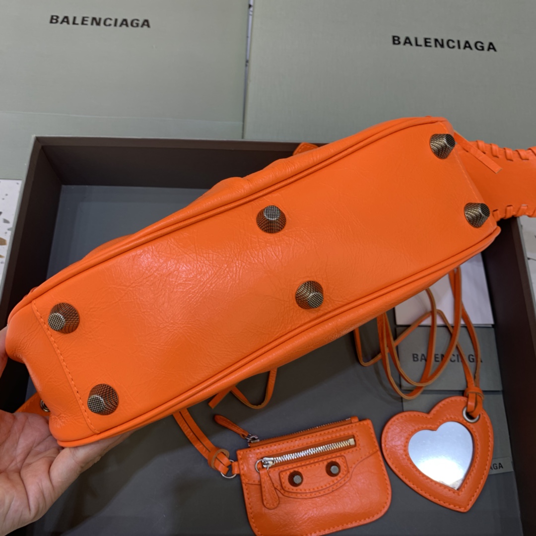 Balenciaga Le Cagole Small Shoulder Bag Orange